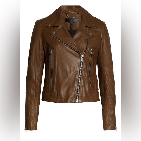 RAG & BONE (nwt $995) Mack Lambskin Leather Jacket Sz Medium - Picture 12 of 17
